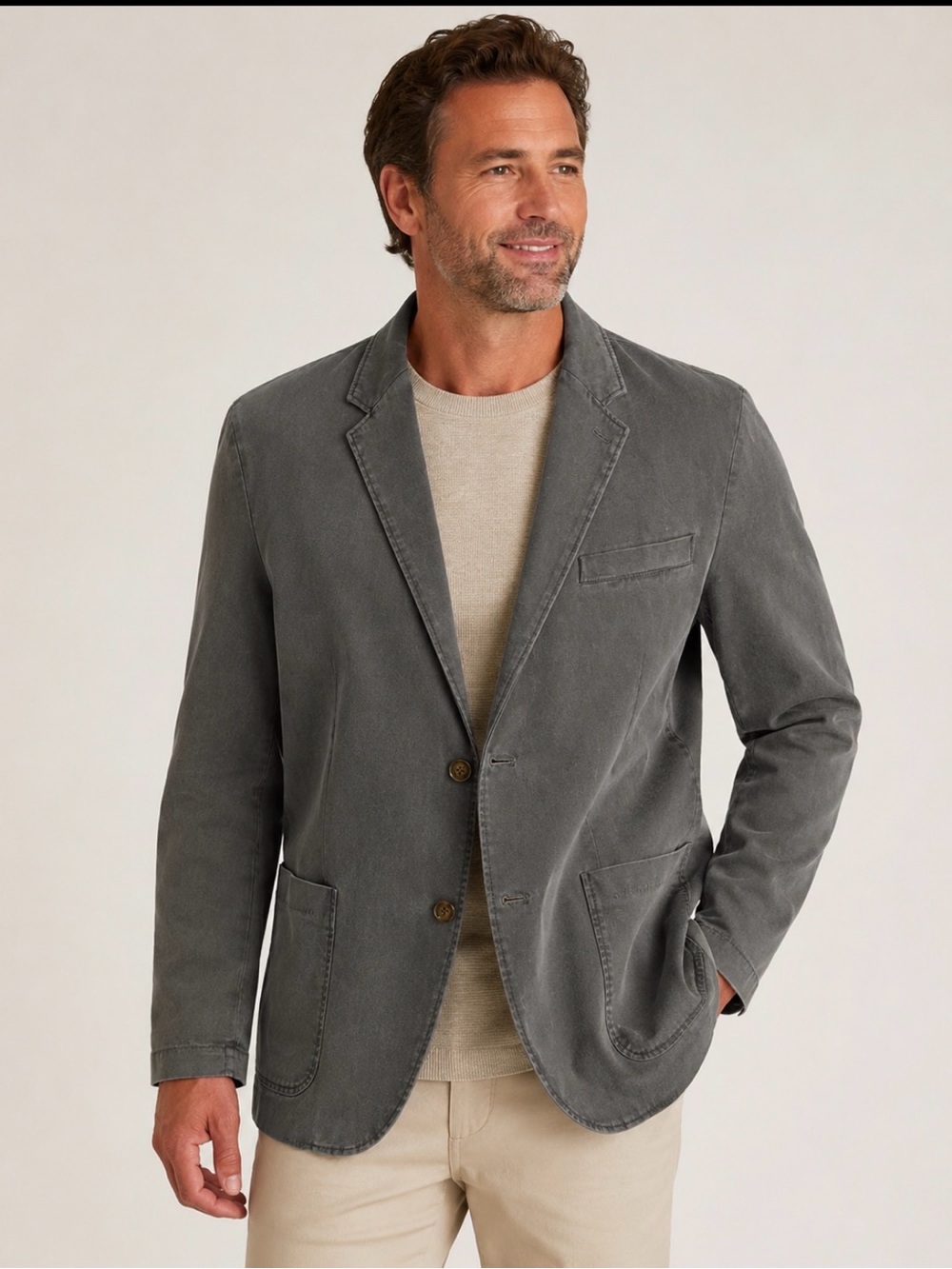 Tommy Bahama Men’s Washed Gray Casual Blazer Jacket XXXL